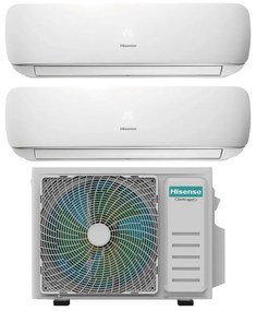 Condizionatore a muro multisplit HISENSE Dual Apple Pie 4.2Kw 14000 BTU classe A++