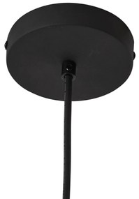 Lampada a sospensione da esterno nera con paralume in corda beige IP44 - Cava Jayla