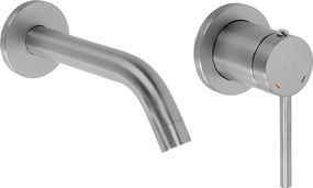 Rubinetto da parete Rea Clif Brush Nickle