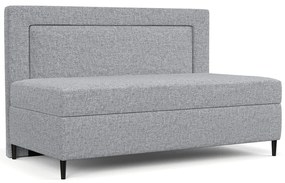 Letto singolo imbottito grigio 80x200 cm Alba - Maison de Rêve