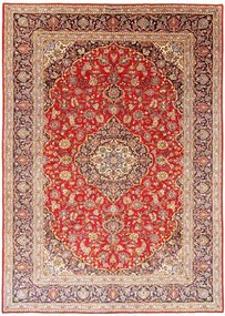 Kashan Tappeto 400 x 290 Rosso (Iran) Annodato A Mano