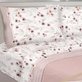 Lenzuola matrimoniali cotone Rose Collezione Casa