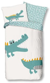 Biancheria da letto per bambini in cotone per letto singolo 140x200 cm Crocodile - Bonami Selection