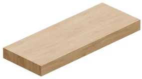 Top per lavabo STEP/STAR L 120.3 x H 10 x P 46.5 cm rovere mdf