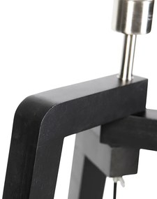 Lampada da terra a treppiede nera con paralume verde e oro 50 cm - Puros