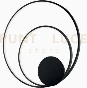 Plafoniera led diem nera 40w 5440lm cct 3000k 4000k 6500k 20x9x61,5cm