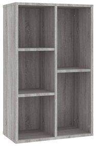 Libreria/Credenza Grigio Sonoma 50x25x80 cm Legno Multistrato