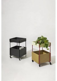 Carrello in legno di frassino su ruote 42x37 cm Fresh - Hübsch