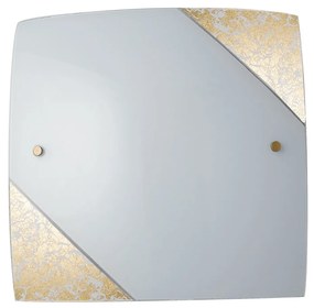 Lampadario Plafoniera Paris Class Colore Oro 60W Mis 30 x 30 cm