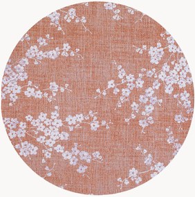 Tappeto rotondo jacquard lavabile da interno-esterno Sakura