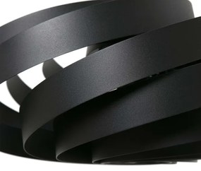 Zuma Line 1131 - Lampadario a sospensione con supporto rigido VENTO 4xE27/40W/230V nero