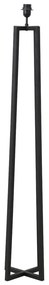 Lampada da terra con piedistallo nero opaco 130 cm Miley - Light &amp; Living