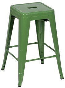 Set di sedie da bar verde in metallo 2 pz (altezza della seduta 61 cm) – Ixia