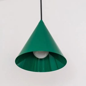 Lampadario a sospensione con cavo ETNA II 1xE27/15W/230V, Ø 18,5 cm, verde