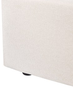 Letto matrimoniale contenitore tessuto beige 140 x 200 cm LORIENT Beliani