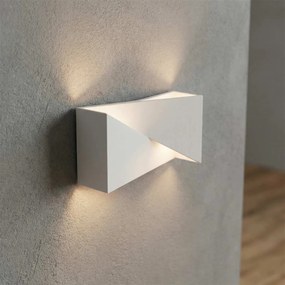 Applique da Parete 2xG9 a Clessidra in Gesso Pitturabile