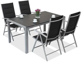 Set da giardino in alluminio Polywood Verona  per 4 persone Garden Point