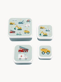 Set di 4 scatole per il pranzo Vehicles