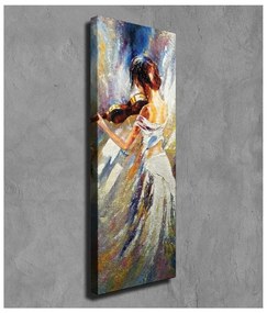 Pittura murale su tela Suonatore di violino, 30 x 80 cm - Wallity