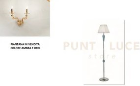 Piantana villa 1 luce ambra e oro  attacco  e27