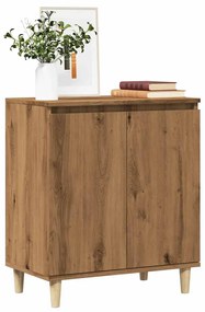 Credenza Rovere Artigianale 60x35x70 Cm İn Legno Multistrato /