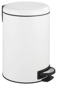 WENKO 22707100 - Pattumiera LEMAN 25x38 cm bianco/nero