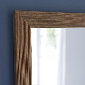 Tikamoon - Specchio in legno di quercia massello 70x50 cm Karl
