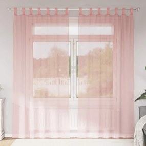 Tende İn Voile Con Tasche Per Aste 2 Pz Rosa /