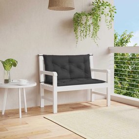 Cuscino Per Panca Nero 100x(50+50)x7cm İn Tessuto Oxford /