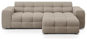 Divano angolare marrone (con penisola a destra/con chaise lounge) Kendal – Micadoni