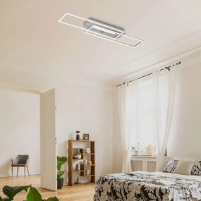 Plafoniera LED Frame argento IP20