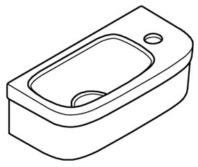 GROHE 39327000 - Lavabo BAU CERAMIC 370 × 180 mm ceramica/bianco