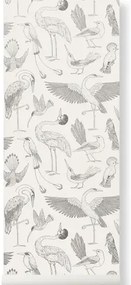 Ferm Living Carta da parati Birds - Off-White