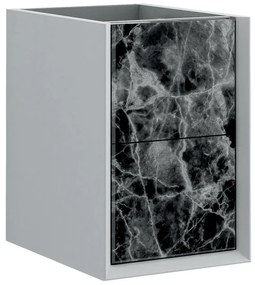 Armadietto bagno a terra Bellagio BADEN HAUS 2 cassetti P 46 x L 35 x H 48 cm bianco
