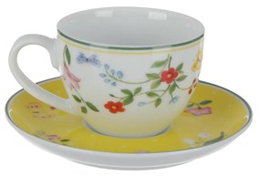 Tazzina caffè con piattino in porcellana Natura