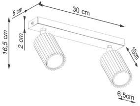 Brilagi - Faretto CRESTO 2xGU10/10W/230V oro