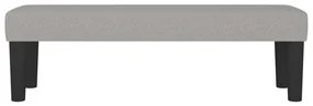 Panca grigio chiaro 100x30x30 cm in tessuto