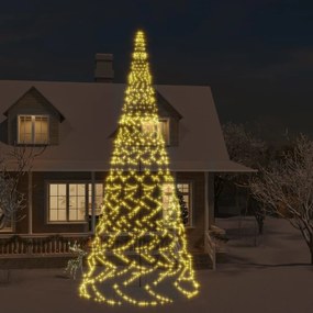 Albero di Natale Pennone con LED di diverse intensità e altezze, Caldo / 800 cm / 3000