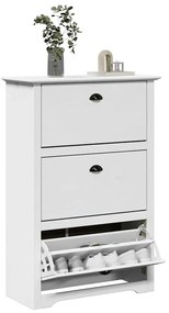 Scarpiera Bodo Bianca 80x35x118 Cm /