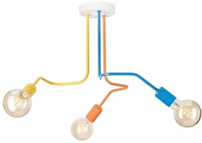 Lampadario a plafone MATYLDA 3xE27/60W/230V colorato