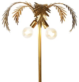 Lampada da terra vintage oro 2 luci - BOTANICA