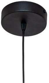 Lampadario a cavo ECLIPSE 1xE27/15W/230V nero/bianco