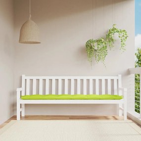 Cuscino Per Panca Verde Intenso 200x50x7 Cm İn Tessuto Oxford /