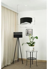 Brilagi - Lampadario LED a sospensione con filo LYRA 1xE27/15W/230V nero/bianco