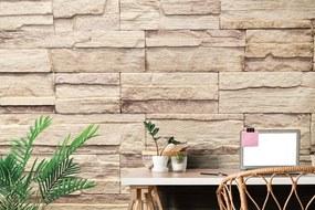 Carta da parati – Pietra Beige Elegante