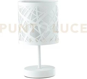 Lume batik bianco 1 luce attacco e14 13x13x19cm