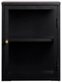 Vetrina nera in metallo 45x60 cm Carmel - Unique Furniture