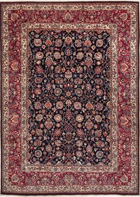 Mashad Tappeto 270x200 Blu (Iran) Annodato A Mano