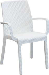 ALMA - poltrona da giardino impilabile in wicker stampato