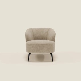 Renoa Poltroncina dall'eleganza moderna in tessuto smacchiabile T24 beige
